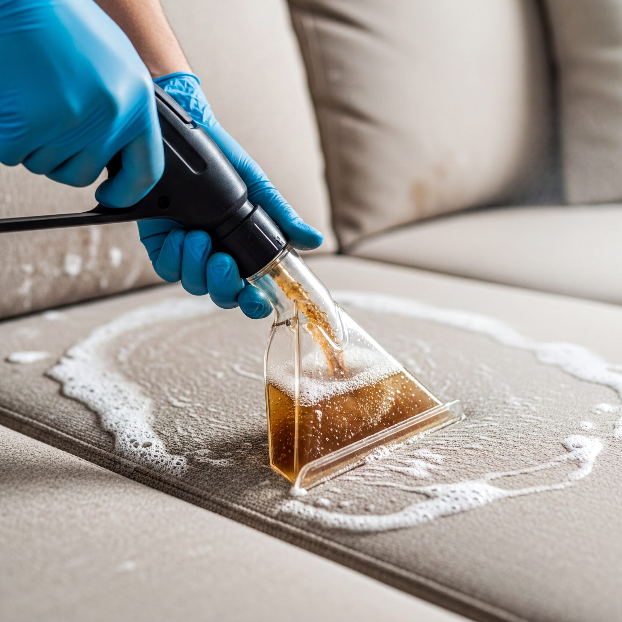 Чистка дивана и мебели